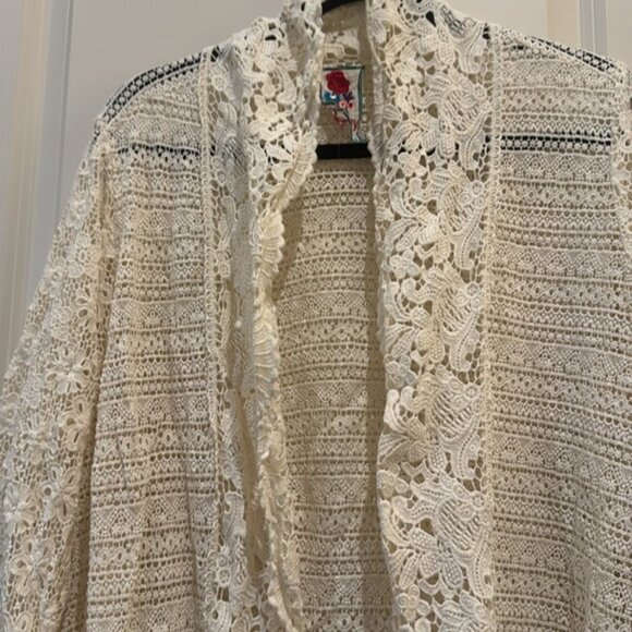 Johnny Was Flower Crochet Jacket - Picture 2 of 8
